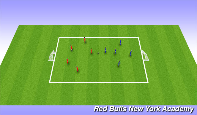 Football/Soccer Session Plan Drill (Colour): Scrimmage