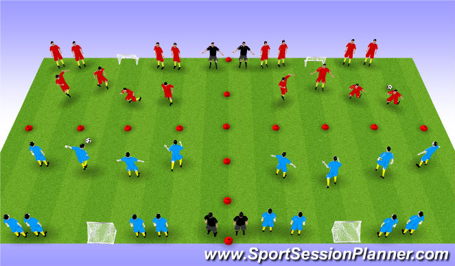 Football/Soccer Session Plan Drill (Colour): Screen 1