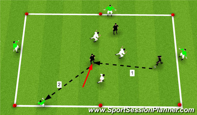 Football/Soccer Session Plan Drill (Colour): Global #1 - Chelsea Possession