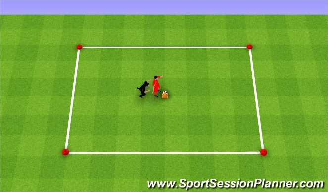 Football/Soccer Session Plan Drill (Colour): SHIELDING THE BALL