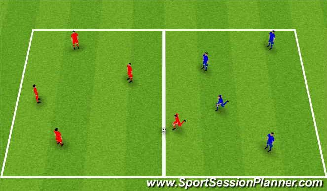 Football/Soccer Session Plan Drill (Colour): Possession