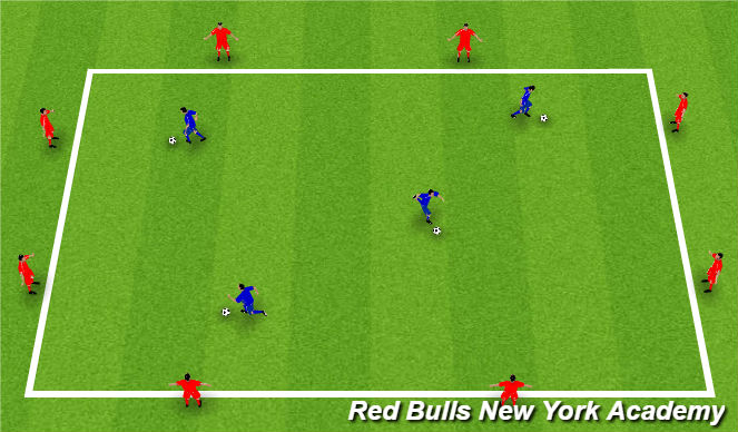 Football/Soccer Session Plan Drill (Colour): Warm-Up: Pass and Switch