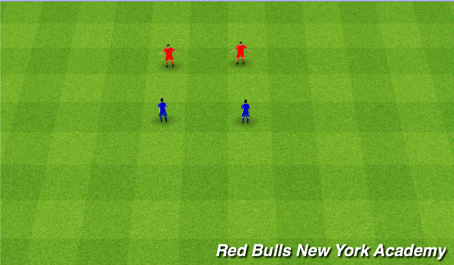 Football/Soccer Session Plan Drill (Colour): Warm up repetitions