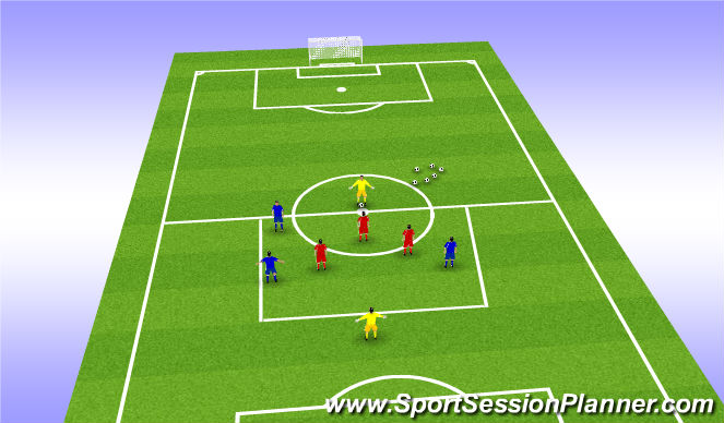 Football/Soccer Session Plan Drill (Colour): Drill