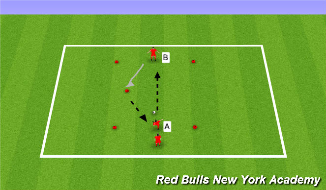 Football/Soccer Session Plan Drill (Colour): Warm Up