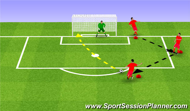 Football/Soccer Session Plan Drill (Colour): Left Foot