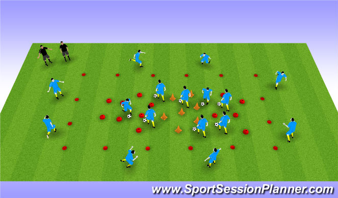 Football/Soccer Session Plan Drill (Colour): Screen 1