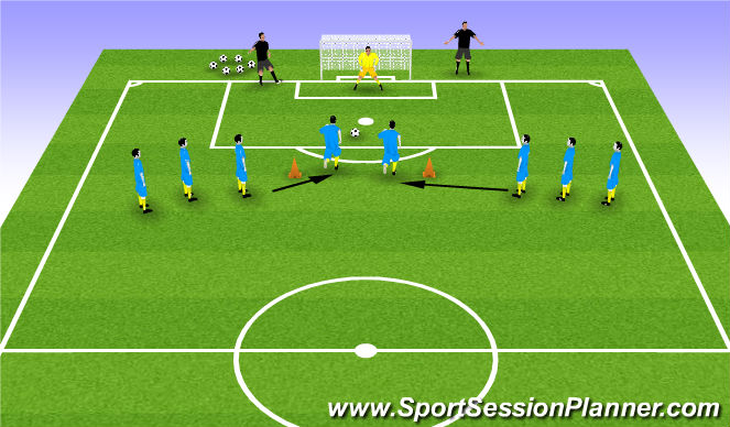 Football/Soccer Session Plan Drill (Colour): Screen 1