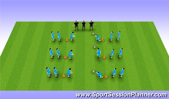 Football/Soccer Session Plan Drill (Colour): Screen 1