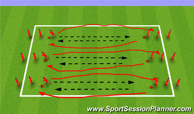 Football/Soccer Session Plan Drill (Colour): Screen 1