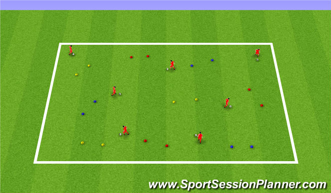 Football/Soccer Session Plan Drill (Colour): Screen 1