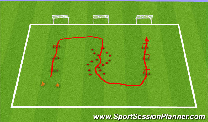 Football/Soccer Session Plan Drill (Colour): Week 8