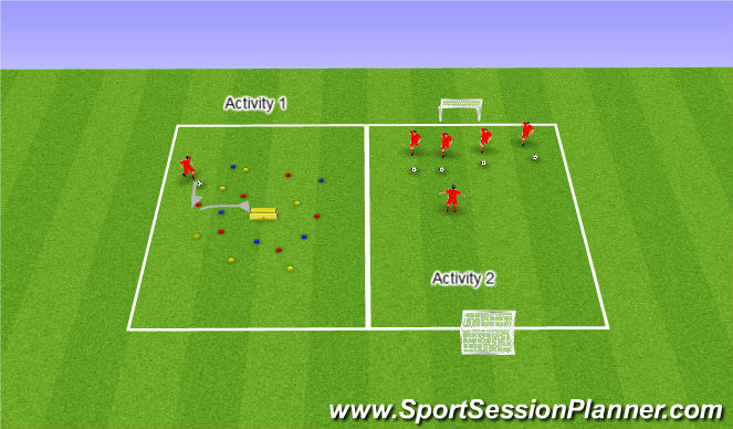 Football/Soccer Session Plan Drill (Colour): Week 10