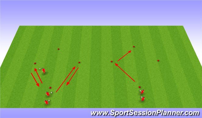 Football/Soccer Session Plan Drill (Colour): Technical 2