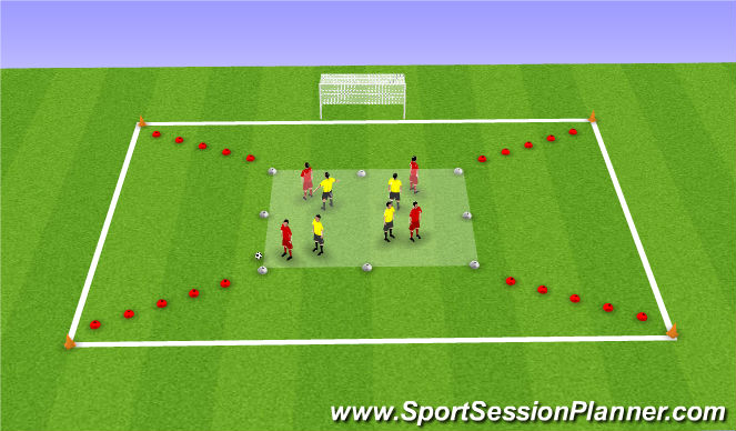 Football/Soccer Session Plan Drill (Colour): Screen 1