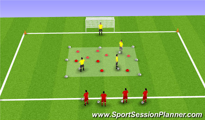 Football/Soccer Session Plan Drill (Colour): Screen 3