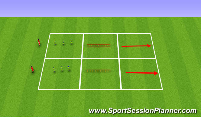 Football/Soccer Session Plan Drill (Colour): Agility