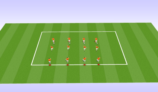 Football/Soccer Session Plan Drill (Colour): Semi Oppose