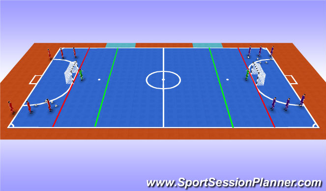 Futsal Session Plan Drill (Colour): Animation 1