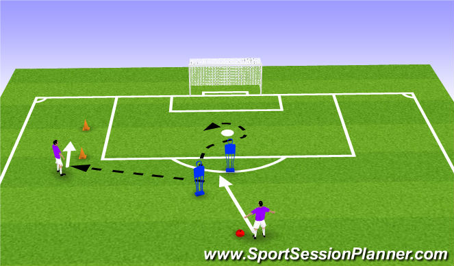 Football/Soccer Session Plan Drill (Colour): Screen 1