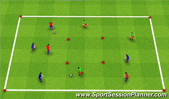 Football/Soccer Session Plan Drill (Colour): Screen 1