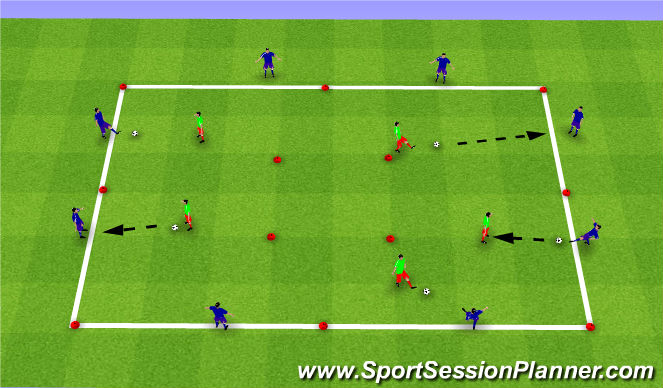 Football/Soccer Session Plan Drill (Colour): Screen 2