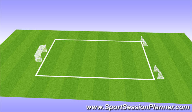 Football/Soccer Session Plan Drill (Colour): 9v9