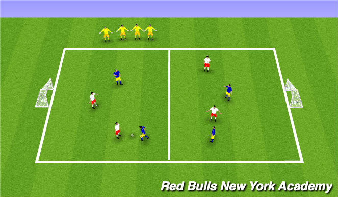 Football/Soccer Session Plan Drill (Colour): Conditioned Game