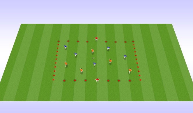 Football/Soccer Session Plan Drill (Colour): Condition Game