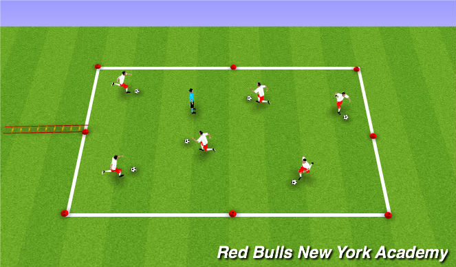 Football/Soccer Session Plan Drill (Colour): Tail Tag