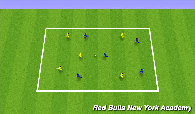 Football/Soccer Session Plan Drill (Colour): Keep away