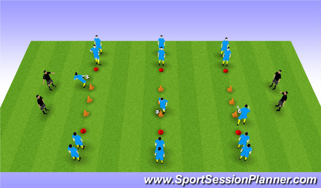 Football/Soccer Session Plan Drill (Colour): Screen 1