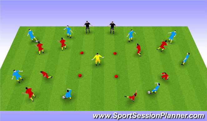 Football/Soccer Session Plan Drill (Colour): Screen 1