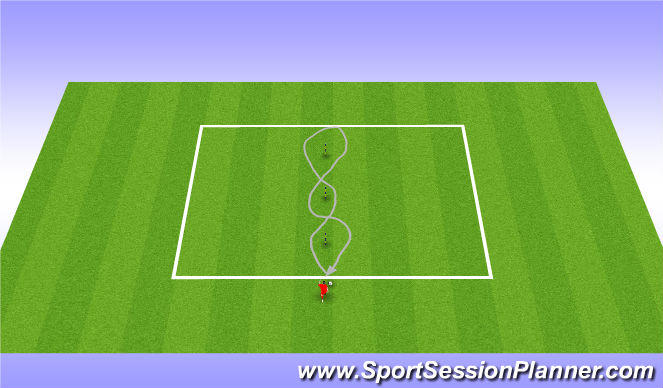 Football/Soccer Session Plan Drill (Colour): Dribbling Challenge