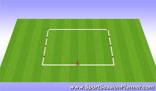 Football/Soccer Session Plan Drill (Colour): Keep Up Challenge