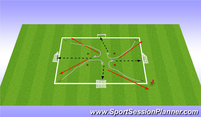 Football/Soccer Session Plan Drill (Colour): Short Passing Challenge