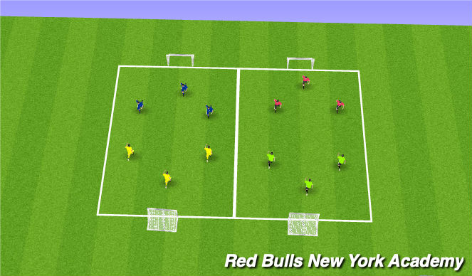 Football/Soccer Session Plan Drill (Colour): Mini Tournament