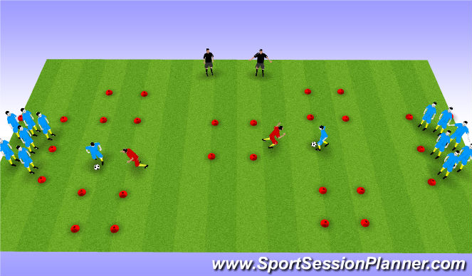 Football/Soccer Session Plan Drill (Colour): Screen 1