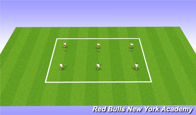 Football/Soccer Session Plan Drill (Colour): Ball Mastery