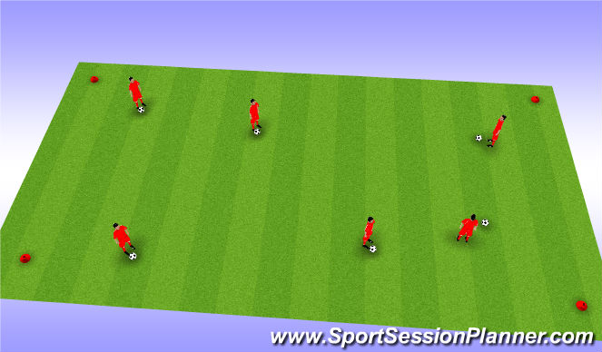 Football/Soccer Session Plan Drill (Colour): Technique