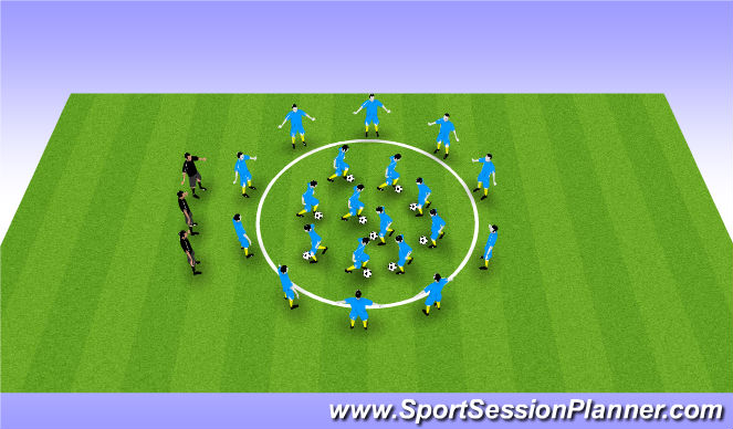 Football/Soccer Session Plan Drill (Colour): Screen 1