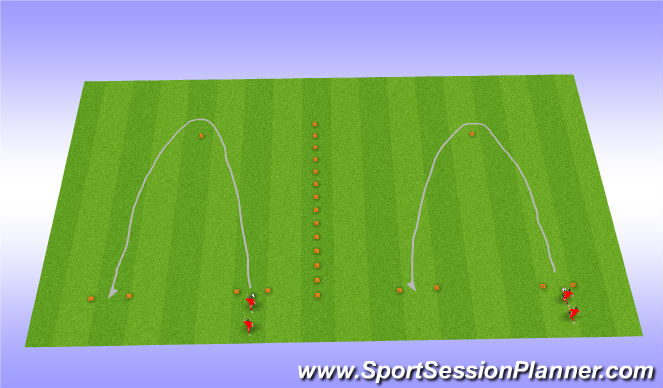 Football/Soccer Session Plan Drill (Colour): Skill Challenge 2013/2012