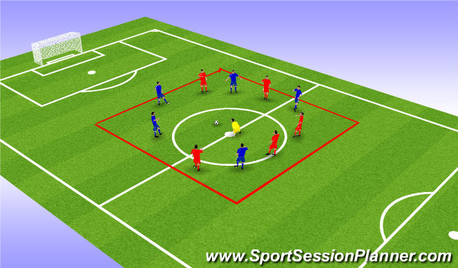 Football/Soccer Session Plan Drill (Colour): Screen 1