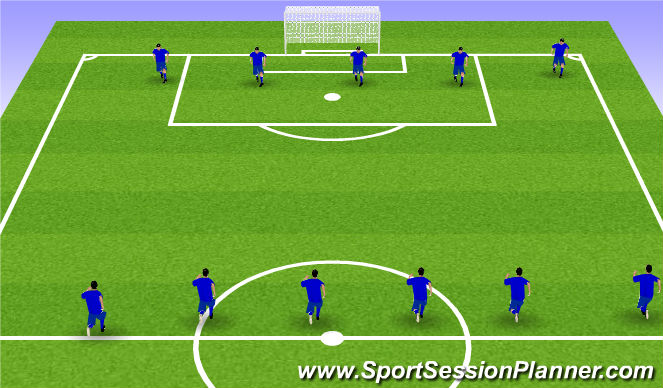 Football/Soccer Session Plan Drill (Colour): Cool Down