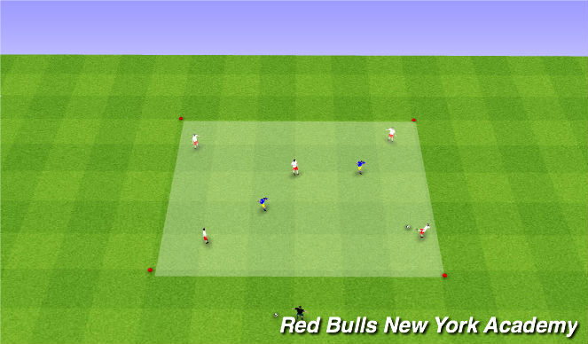 Football/Soccer Session Plan Drill (Colour): Rondo