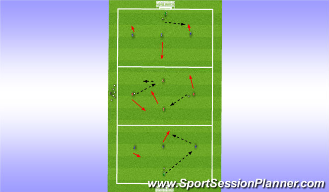 Football/Soccer Session Plan Drill (Colour): Skill Intro