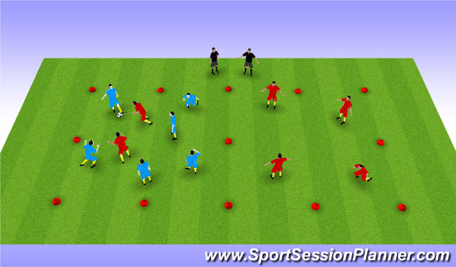 Football/Soccer Session Plan Drill (Colour): Screen 1