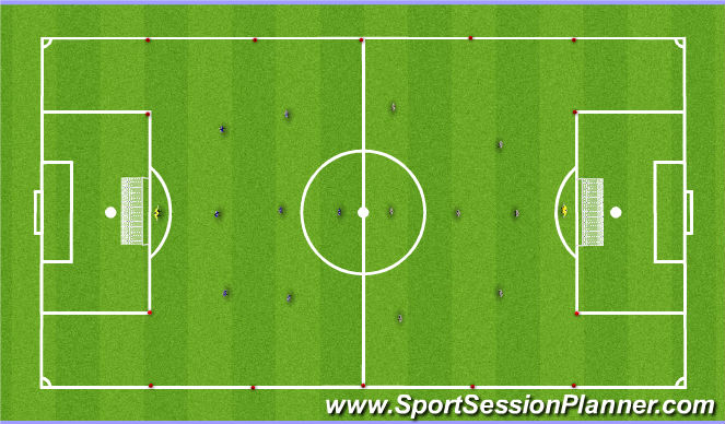 Football/Soccer Session Plan Drill (Colour): 4. Game