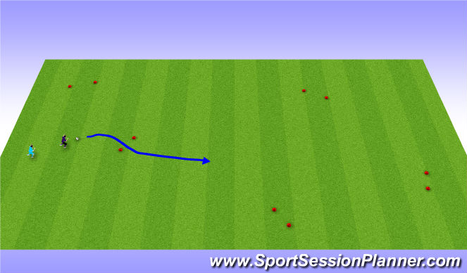 Football/Soccer Session Plan Drill (Colour): Multi-Goal Game