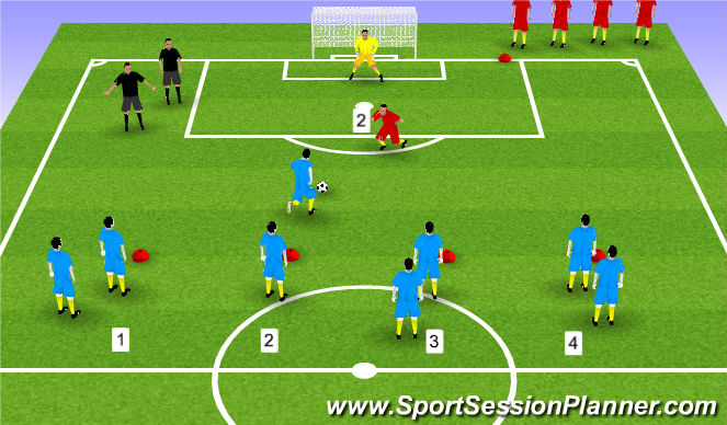 Football/Soccer Session Plan Drill (Colour): Screen 1